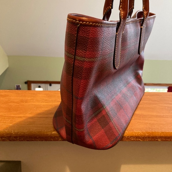 Dooney&Bourke plaid tote - Picture 5 of 7
